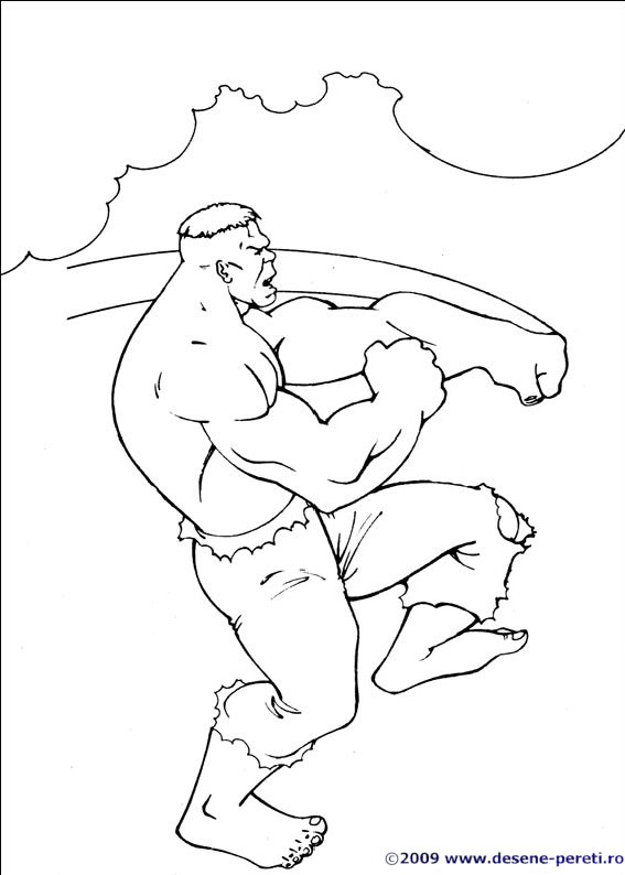 hulk desene colorat